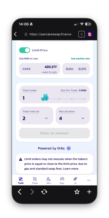 relatorios/BenchmarkPancake/mobile/TWAP/TWAPMobile2.png