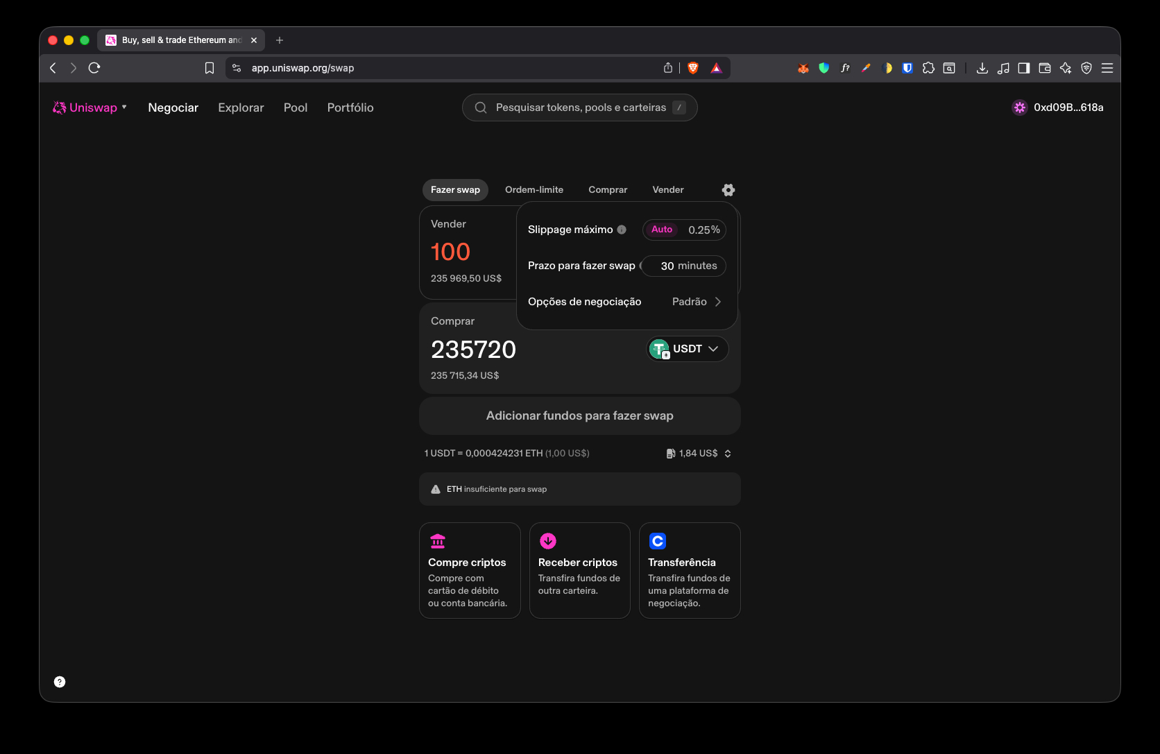 relatorios/BenchmarkUniswap/desktop/Swap/Swap8.jpg