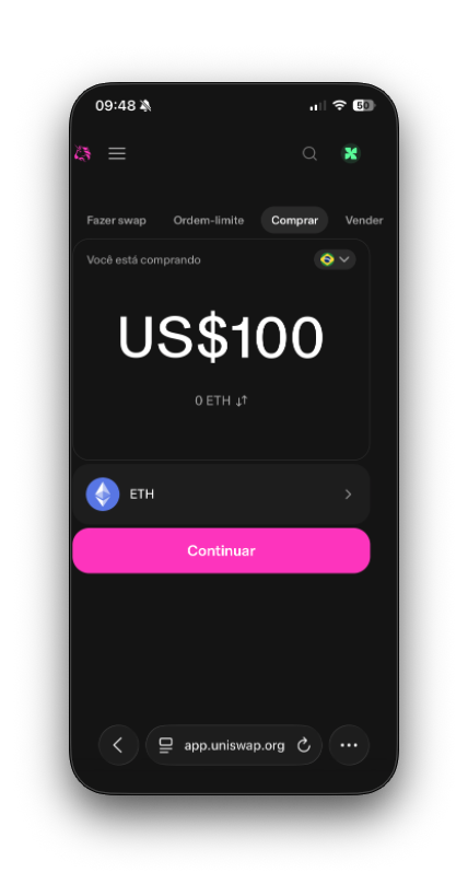 relatorios/BenchmarkUniswap/mobile/Comprar/ComprarMobile2.png