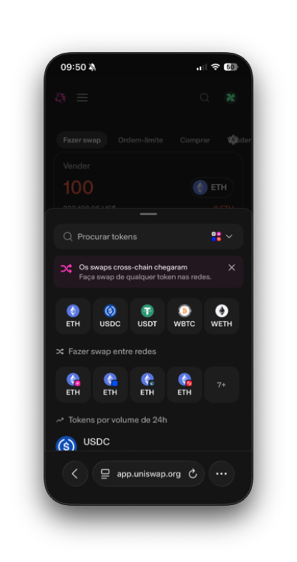relatorios/BenchmarkUniswap/mobile/Swap/SwapMobile3.png